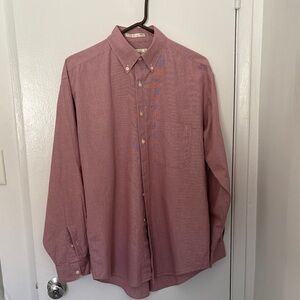 Perry Ellis Men's Casual Pink Button-Down Shirt